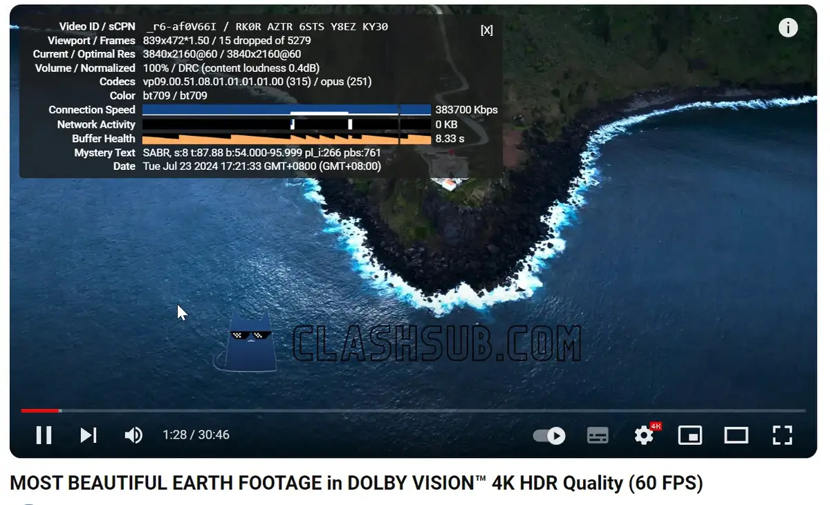 SS-ID-机场-YouTube-4K视频播放测试 - VPN-Gocn
